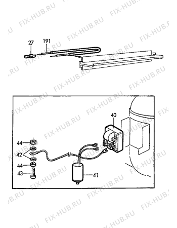 Взрыв-схема холодильника Electrolux TF1107 - Схема узла Electrical equipment